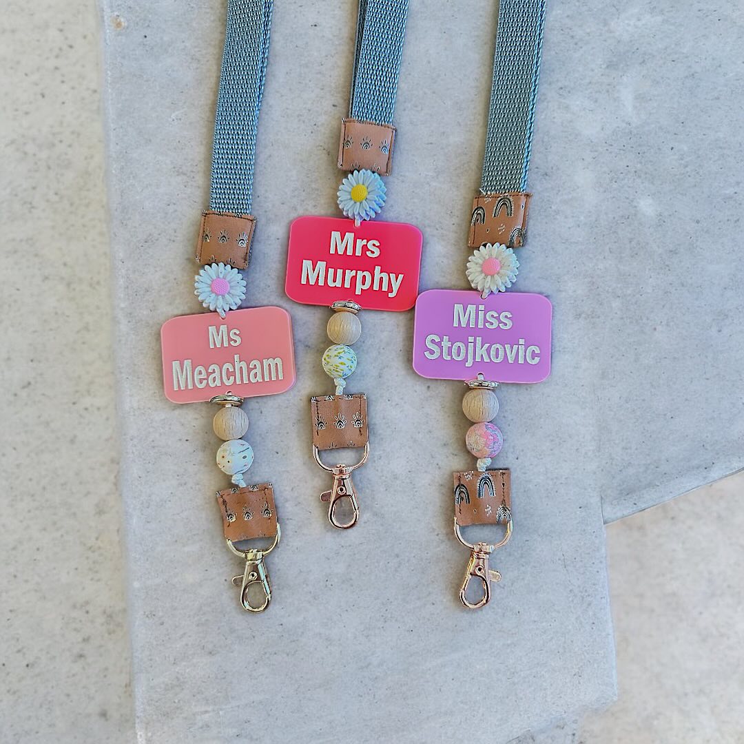 Teacher Beaded Lanyards image 1