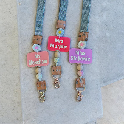 Teacher Beaded Lanyards image 1