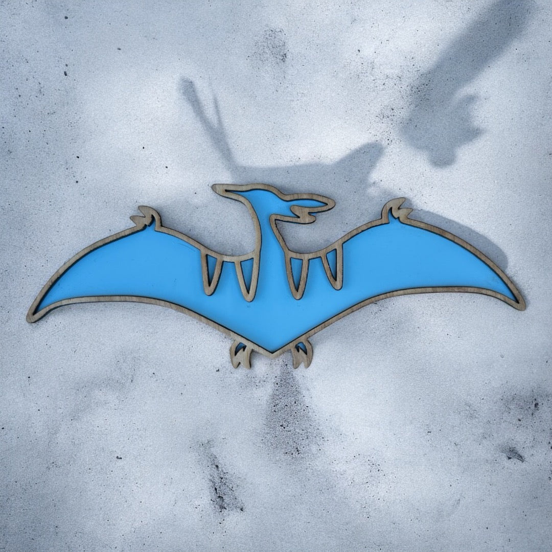 Arcylic and wood Pteranodon wall decoration 