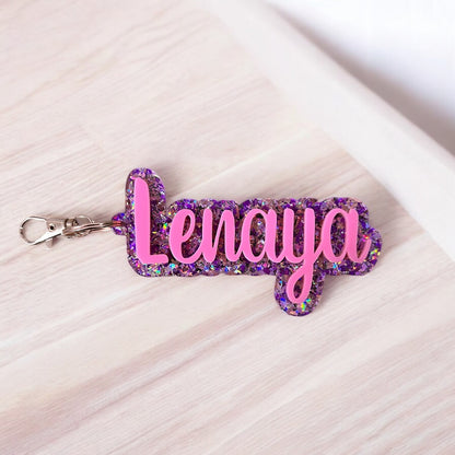 3D Name Keyring