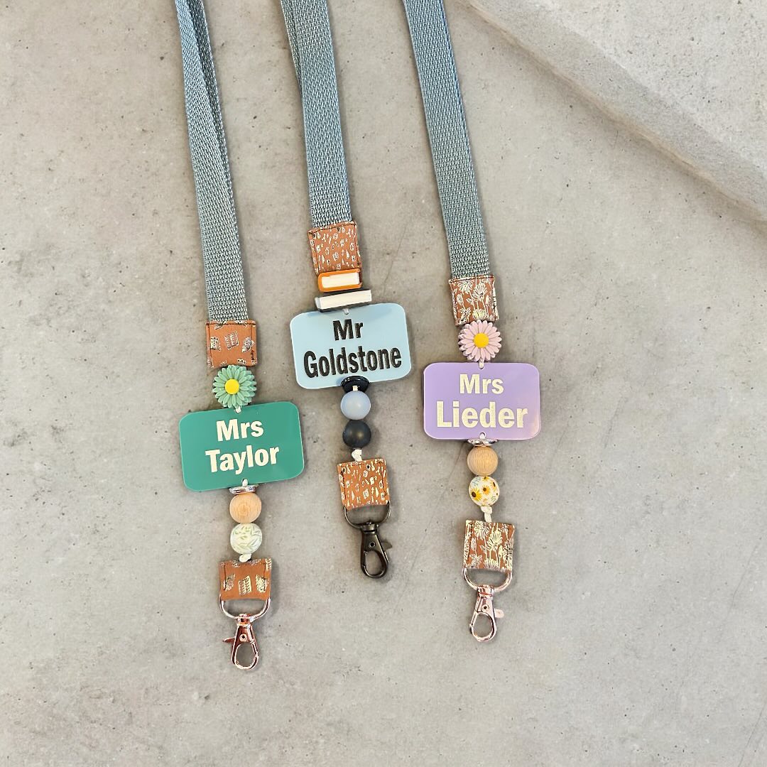 Teacher Beaded Lanyards image 0