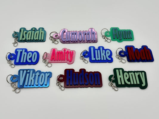 3D Name Keyring