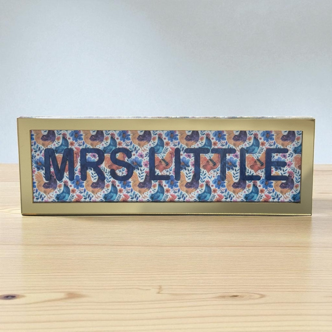 Personalised Teacher Desk Sign
