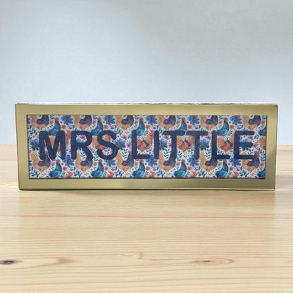 Personalised Teacher Desk Sign