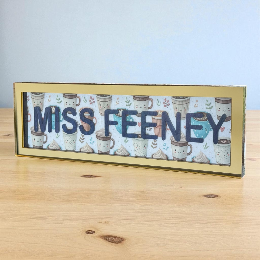 Personalised Teacher Desk Sign
