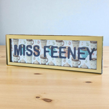 Personalised Teacher Desk Sign