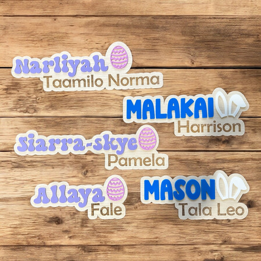 Easter Interchangeable Crate Name