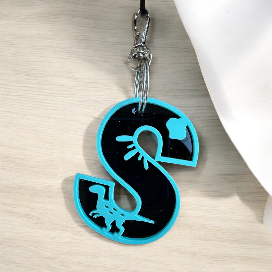 Dino Theme keyring